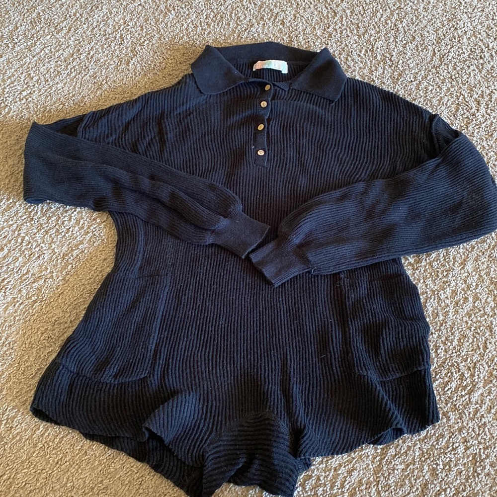 Free people picnic romper black - Picture 3 of 6